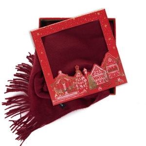 Подаръчен комплект - Дамски шал 100% Кашмир - Gift 313