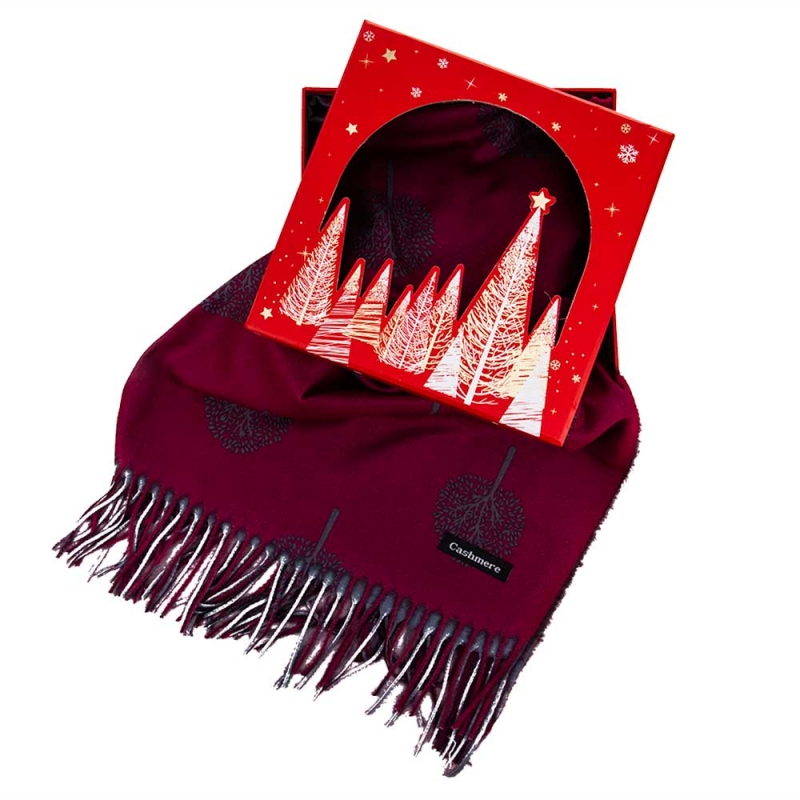 Подаръчен комплект - Дамски шал 100% Кашмир - Gift 309