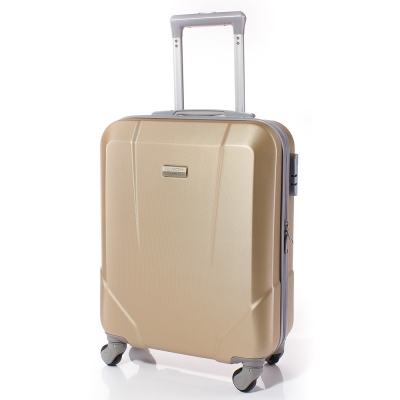 Куфар за ръчен багаж 54/37/20 с колелца 360° T1001-12 - Златист