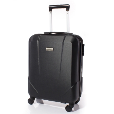Куфар за ръчен багаж 54/37/20 с колелца 360° T1001-08 - Черен