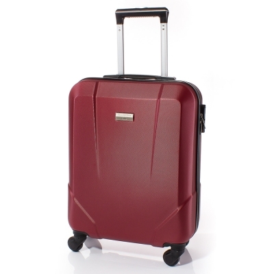 Куфар за ръчен багаж 54/37/20 с колелца 360° T1001-40 - Тъмно червен
