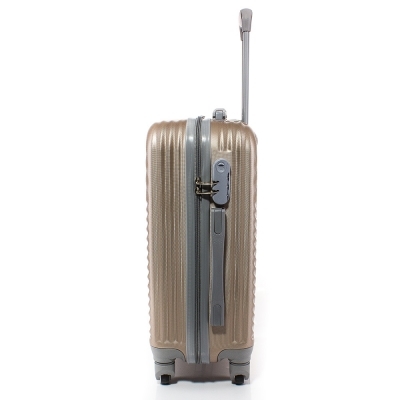 Куфар за ръчен багаж 52/35/20 с колелца 360° T1002-11 - Сребрист