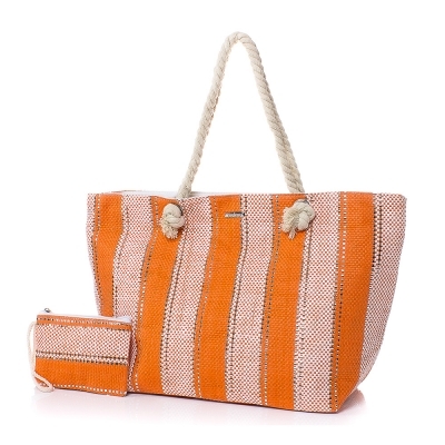 Плажна чанта с Портмоне  5070-14 - Оранжев