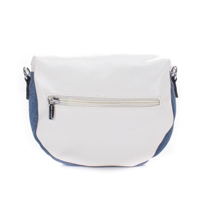 Чанта през рамо Деси 1658-01 - Бял