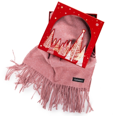 Подаръчен комплект - Дамски шал 100% Кашмир - Gift 300