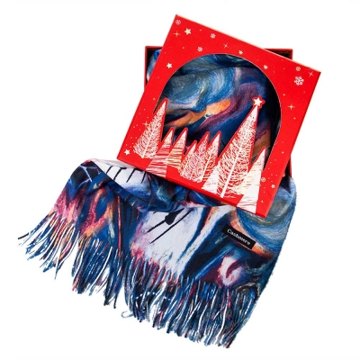 Подаръчен комплект - Дамски шал 100% Кашмир - Gift 304