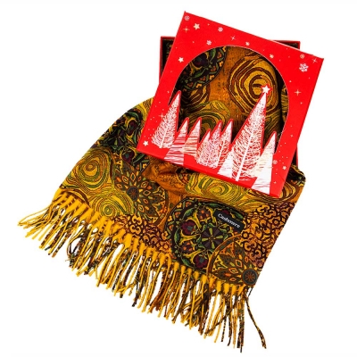 Подаръчен комплект - Дамски шал 100% Кашмир - Gift 308