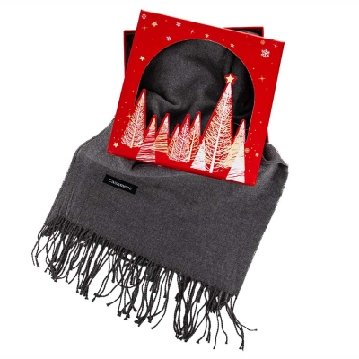 Подаръчен комплект - Дамски шал 100% Кашмир - Gift 311