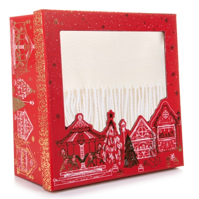 Подаръчен комплект - Дамски шал 100% Кашмир - Gift 301